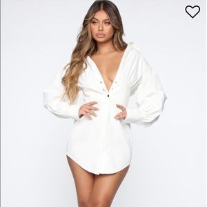 Let’s Meet Up Mini Dress - White